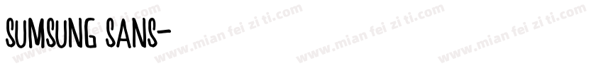 sumsung sans字体转换